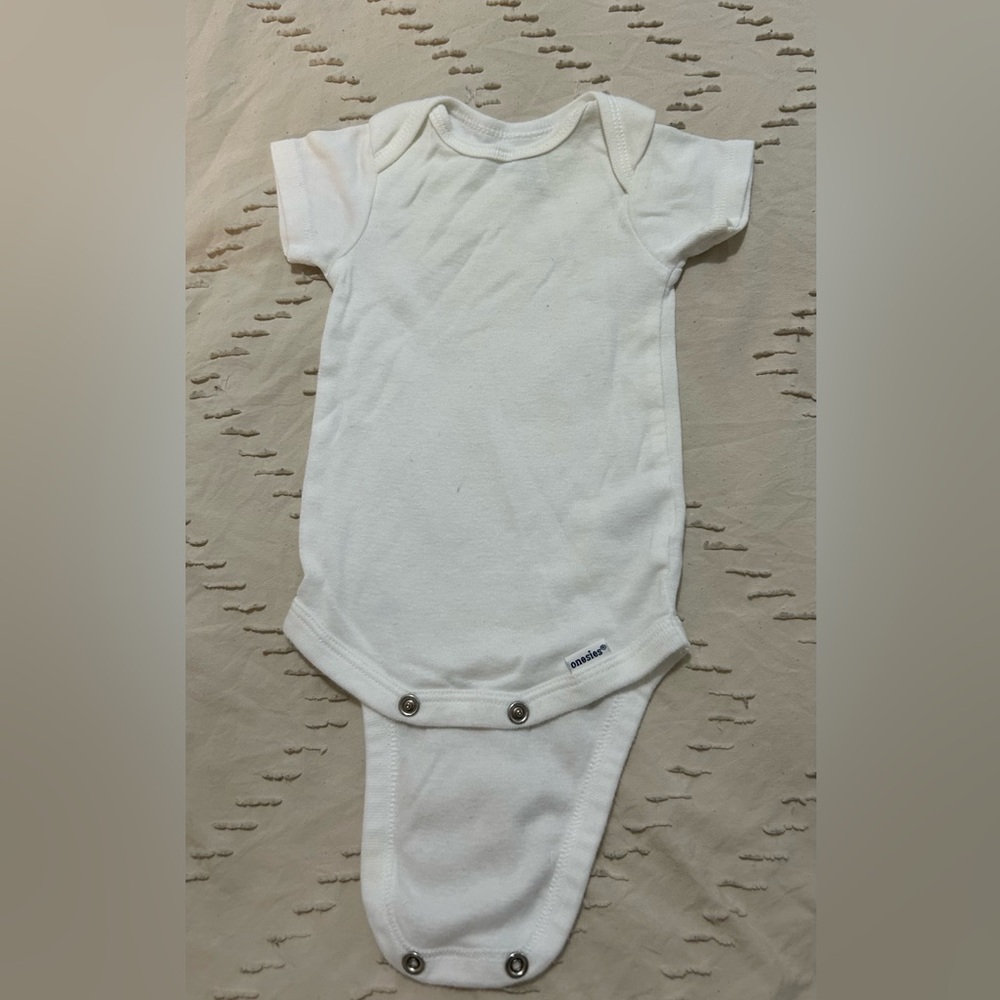 Gerber White Baby Onesie
